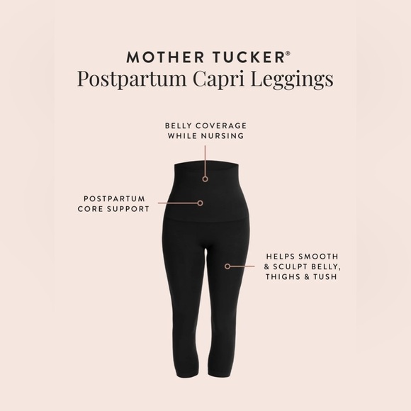 Mother Tucker compression capri leggings black - belly bandit - Picture 1 of 6